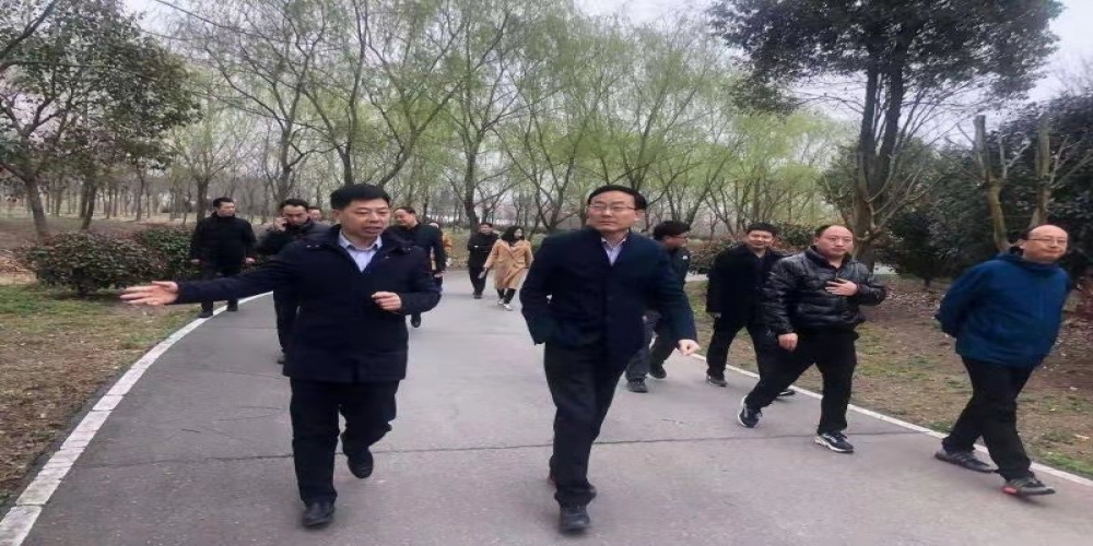 合肥市副市長王民生調(diào)研綠葉生態(tài)園