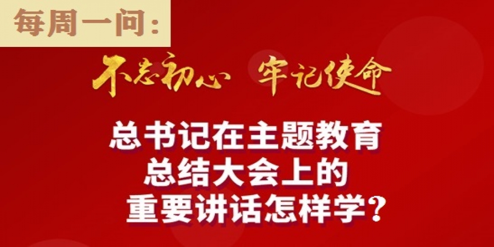 總書記在主題教育總結大會上的重要講話怎樣學?
