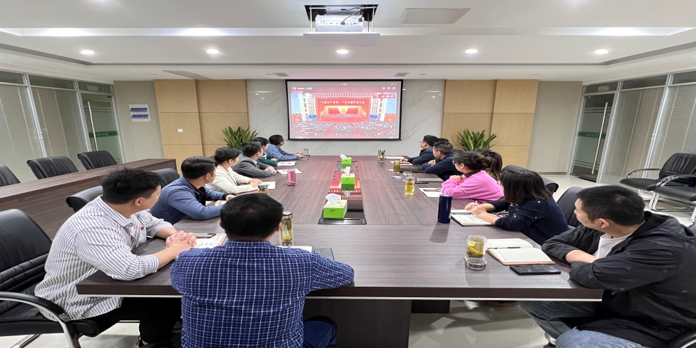 和合生態綠葉集團組織黨員干部集中收聽收看黨的二十大開幕盛況