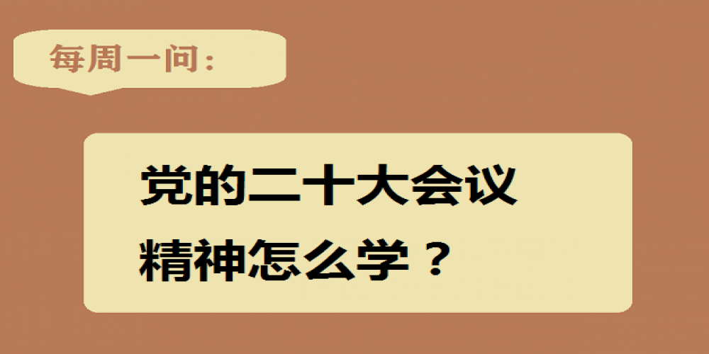 黨的二十大會議精神怎么學？