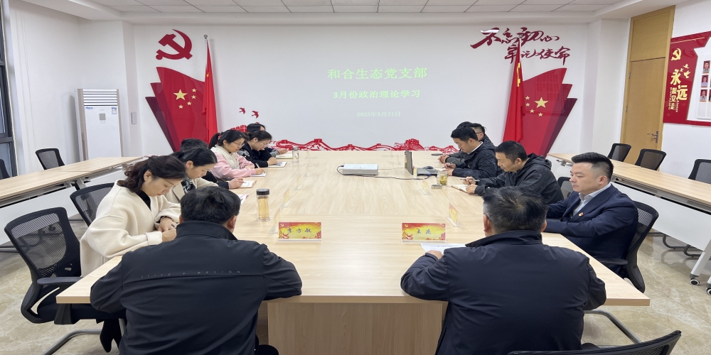 和合生態(tài)黨支部組織開展3月份政治理論學(xué)習