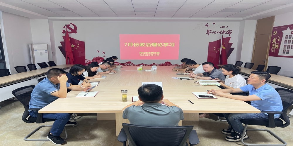 和合生態(tài)黨支部組織開展7月份政治理論學(xué)習(xí)